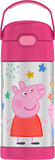 Thermos FUNtainer Stainless Steel 12oz/355mL Straw Bottle - Peppa Pig