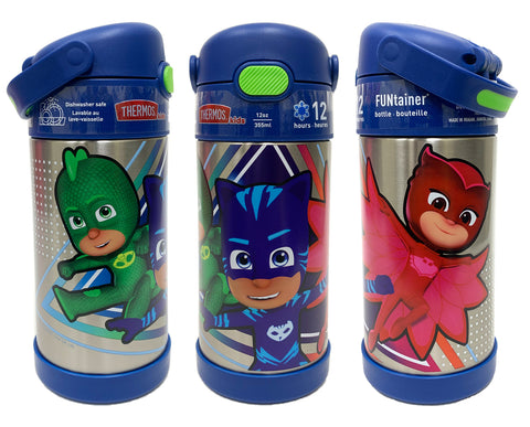 Thermos FUNtainer Stainless Steel 12oz/355mL Straw Bottle - PJ Masks