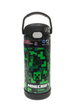 Thermos FUNtainer Stainless Steel 12oz. Straw Bottle - Minecraft