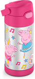 Thermos FUNtainer Stainless Steel 12oz/355mL Straw Bottle - Peppa Pig