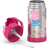 Thermos FUNtainer Stainless Steel 12oz/355mL Straw Bottle - Peppa Pig