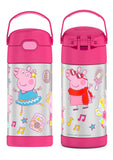 Thermos FUNtainer Stainless Steel 12oz/355mL Straw Bottle - Peppa Pig