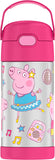 Thermos FUNtainer Stainless Steel 12oz/355mL Straw Bottle - Peppa Pig