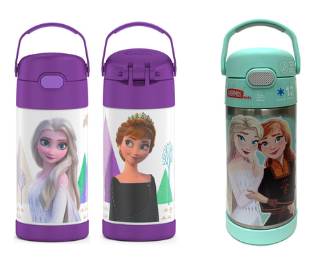Thermos FUNtainer Stainless Steel 12oz. Straw Bottle - Disney Frozen