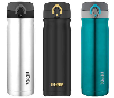 Thermos 16oz Stainless Steel Direct Drink Bottle, Black