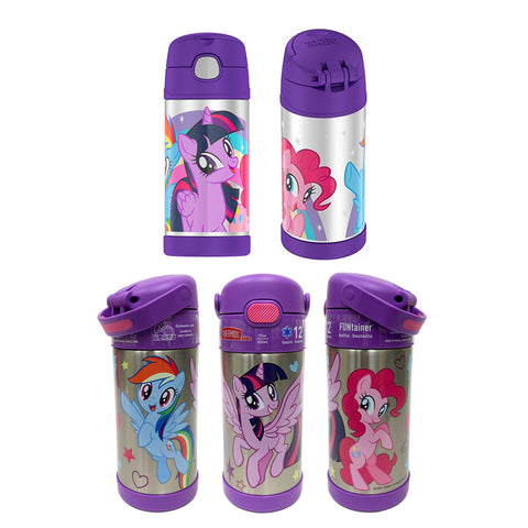 Thermos FUNtainer Stainless Steel 12oz. Straw Bottle - My Little Pony