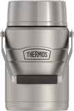 Thermos 47oz Stainless King Big Boss Stainless Steel Food Jar with 2 Inner Containers (Silver), SK3030MSTR4