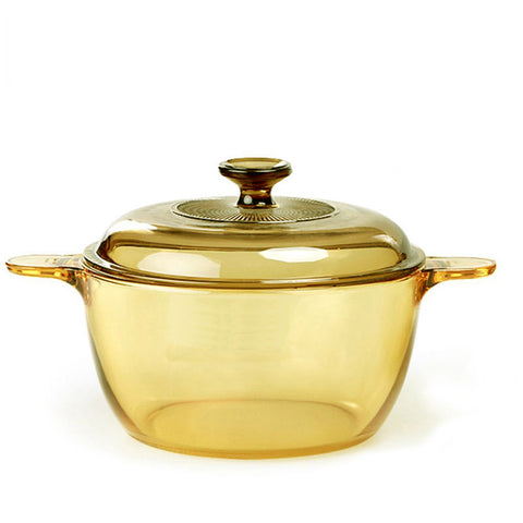VISIONS 3.8 Litre Pyroceram Flair Cookpot with Glass Cover